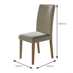 Cadeira de Madeira Cadeira Topázio Imbuia/Mascavo