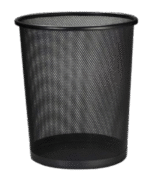 Lixeira Cesto De Ferro Preta