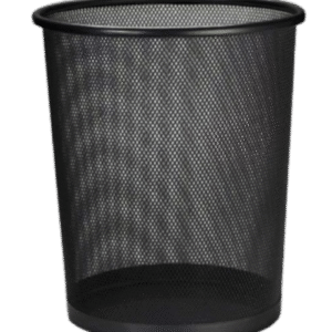 Lixeira Cesto De Ferro Preta