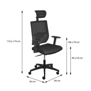 Cadeira Presidente  Atenas Back 3332-OR