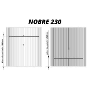 Painel Para Tv Ripado Com Led Nobre 230 Cinza Gelius