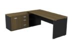 Mesa De Escritório Diretiva Com Armário Lado Esquerdo 1,50×0,70M