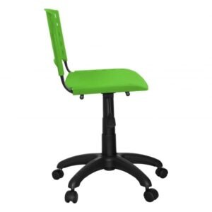 Cadeira de Escritório Giratória Plástica Verde Bandeira