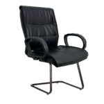 Cadeira Diretor Gold C/ Braço Corsa Base em S Preta - Courino Preto