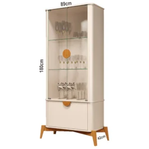 Cristalera Buriti Off White/Nature