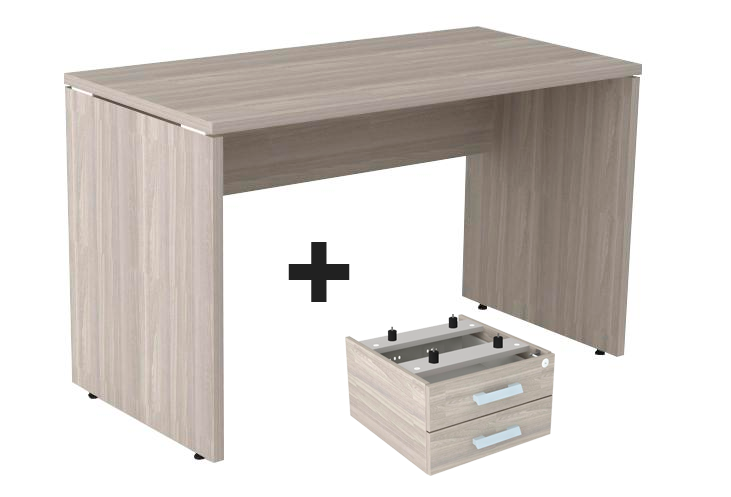 mesa com gaveta bian 120