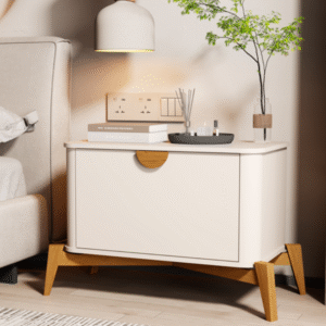 Mesa de Cabeceira Buriti Off White JB Bechara